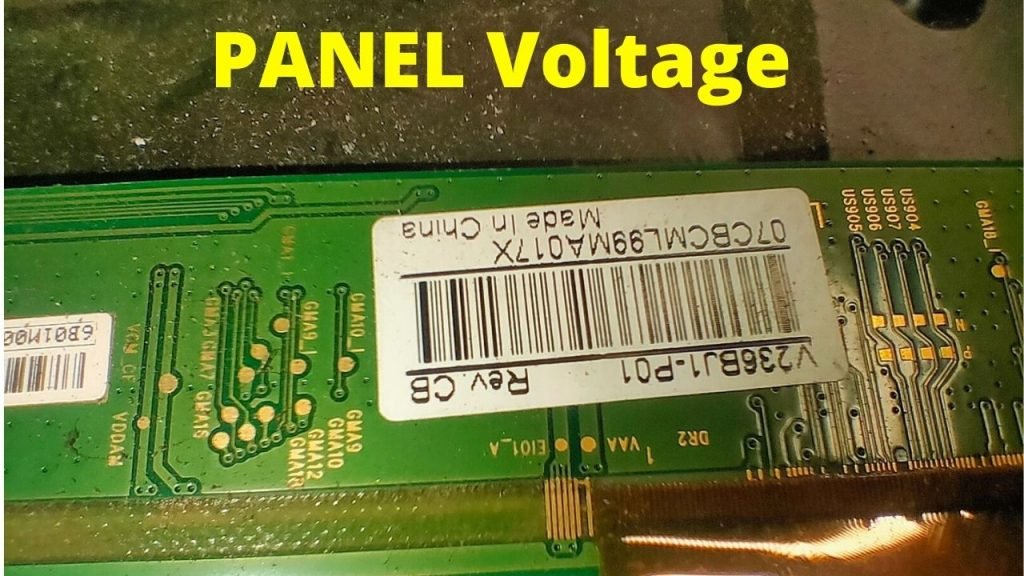 led tv panel voltage